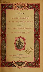 Cover of: El Caballero Puntual: y Los prodigios del amor