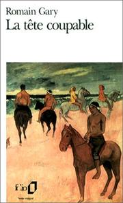 Cover of: La tête coupable by Romain Gary