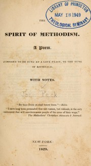 Cover of: The spirit of Methodism by John Peck