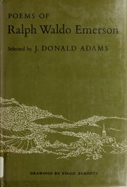 Cover of: Poems. by Ralph Waldo Emerson