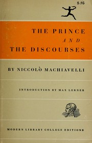 Cover of: The prince and The discourses