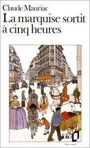 Cover of: La Marquise Sortit a Cinq Heures