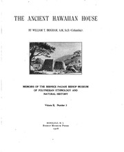 Cover of: The ancient Hawaiian house by William Tufts Brigham