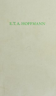 Cover of: E. T. A. Hoffmann
