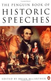 Cover of: The Penguin Book of Historic Speeches by Various