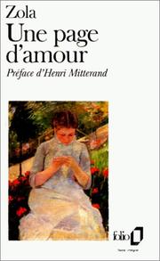 Cover of: Une Page D'Amour by Émile Zola