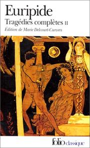 Cover of: Tragédies complètes