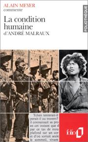 Cover of: La Condition Humaine, d'André Malraux