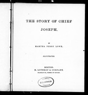 The story of Chief Joseph by Martha Perry Lowe