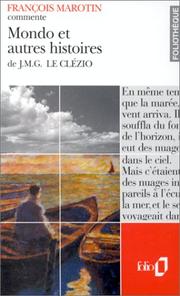 Cover of: Mondo et autres histoires de J. M. G. Le Clézio