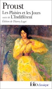 Cover of: Les Plaisirs Et Les Jours by Marcel Proust