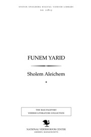 Cover of: Funem yarid by Sholem Aleichem