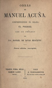 Cover of: Obras: comprendiendo el drama El pasado