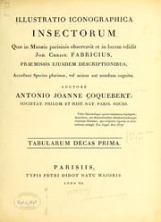 Cover of: Illustratio iconographica insectorum quæ in Musæis Parisinis