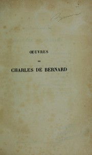 Cover of: Nouvelles et mélanges by Bernard, Charles de