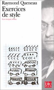 Cover of: Exercices De Style by Raymond Queneau, Barbara Wright, Raymond Queneau