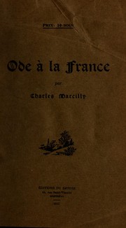 Cover of: Ode à la France