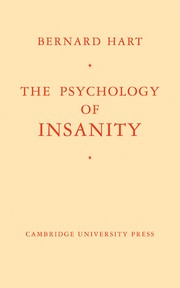 Cover of: The psychology of insanity by Bernard Hart