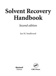 Cover of: Solvent recovery handbook by Ian McN Smallwood