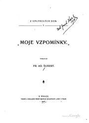 Cover of: Moje vzpomínky