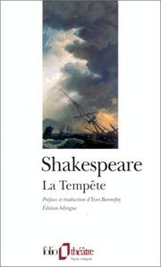 Cover of: La Tempête by William Shakespeare, Yves Bonnefoy
