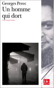 Cover of: Un Homme Qui Dort by Georges Perec