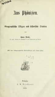 Cover of: Aus Phönizien by Hans Prutz