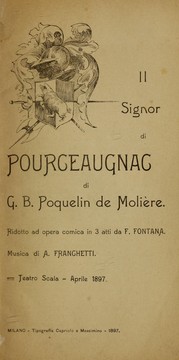 Cover of: Il signor di Pourgeaugnac di G.B. Poquelin de Molière