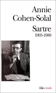 Cover of: Sartre, 1905-1980 by Annie Cohen-Solal