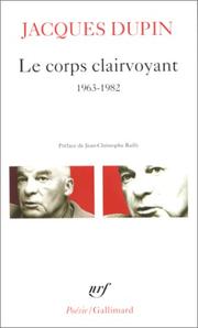 Cover of: Le Corps Clairvoyant