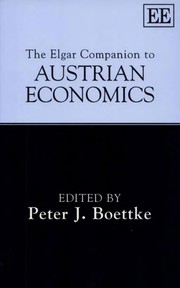 Cover of: The Elgar companion to Austrian economics