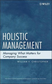 Cover of: Holistic management by William F. Christopher