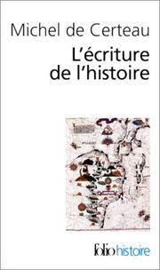 Cover of: L'Ecriture de l'histoire