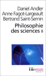 Cover of: Philosophie des sciences, tome 2