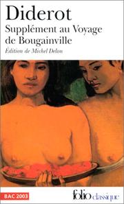 Cover of: Supplément au voyage de Bougainville by Denis Diderot