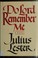 Cover of: Do Lord remember me