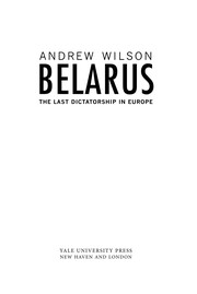 Belarus by Wilson, Andrew