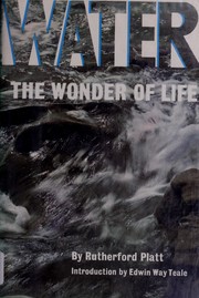 Cover of: Water: the wonder of life