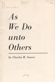 Cover of: As we do unto others by 