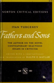 Cover of: Fathers and sons by Ivan Sergeevich Turgenev