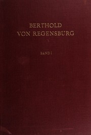 Cover of: Berthold von Regensburg. by Berthold von Regensburg