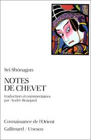 Cover of: Notes de chevet by Sei Shônagon, André Beaujard