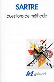Cover of: Questions de méthode