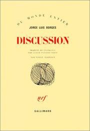 Cover of: Discussion by Jorge Luis Borges