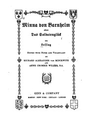 Cover of: Minna von Barnhelm by Gotthold Ephraim Lessing