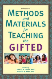 Cover of: Methods and materials for teaching the gifted by edited by Frances A. Karnes, Suzanne M.  Bean.