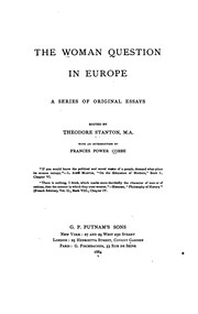 Cover of: The Woman Question in Europe: A Series of Original Essays