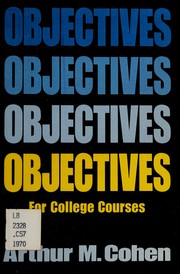Objectives for College Courses by Arthur M. Cohen