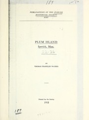 Cover of: Publications of the Ipswich society