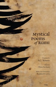 Cover of: Mystical poems of Rumi